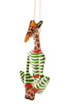 Jammie-Clad Giraffe of Jacaranda Wood