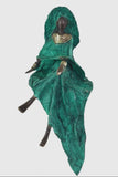 “Emerald Elegance” Lost Wax Bronze