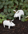 White Piggy of Upcycled Metal