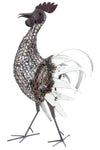Strutting Rooster of Meshed Metal - XL