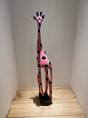 Painted Wood Giraffe