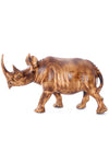 Rhino Carving of Burnt Jacaranda