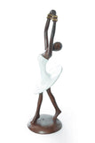 “Ballerina in Releve” Lost Wax Bronze Sculpture