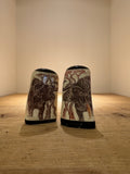 Dumi Bone Salt/Pepper Set Scrimshaw