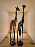 Serengeti Giraffe of Painted Jacaranda