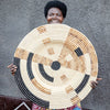 Banana Leaf Modern Woven Wall Art Plate - 27”