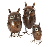Great Horned Owl of Polished Metal