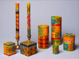 Kapula Hand Painted Candles - Desert Rose