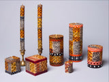 Kapula Hand Painted Candles - Animal Print