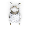 Kioni Leaf Beetle Beaded Brooch