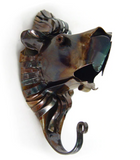 Natural Patina Animal Wall Hooks of Recycled Tin