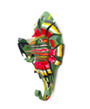 Painted Animal Wall Hook of Recycled Tin