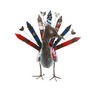 Peacock of Recycled Metal