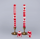 Kapula Hand-Painted Candles - Valentine