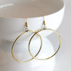 Hope Brass Earrings